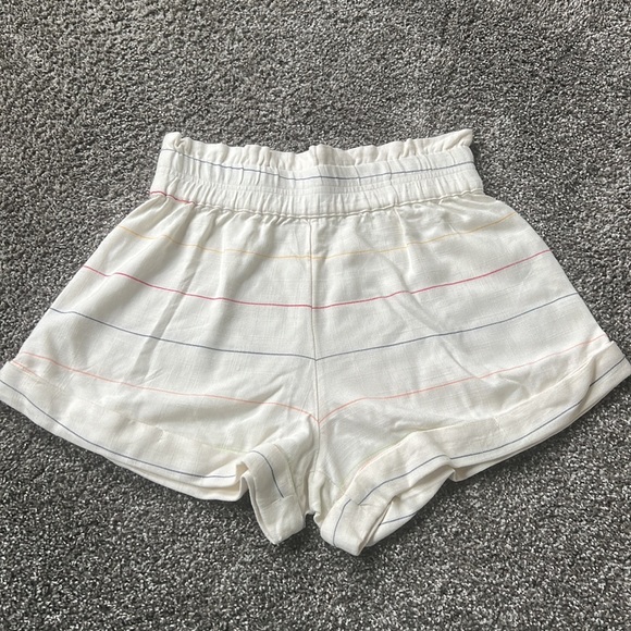 NWT O'Neill Alden Stripe Paperbag Waist Woven Shorts - Picture 2 of 4